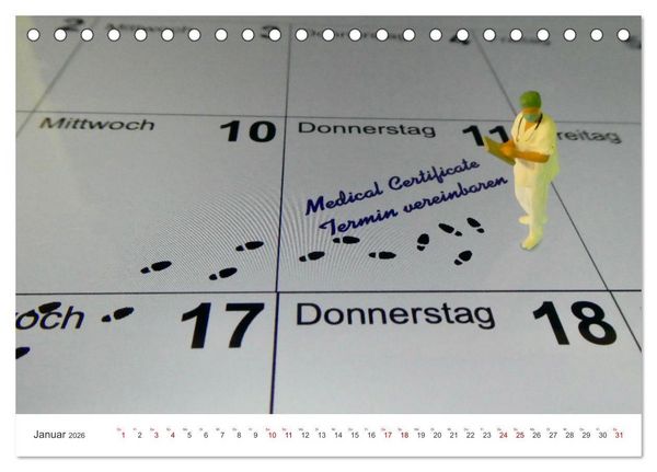 Produktbild: Follow me - fliegen anders erleben (Tischkalender 2026 DIN A5 quer), CALVENDO Monatskalender
