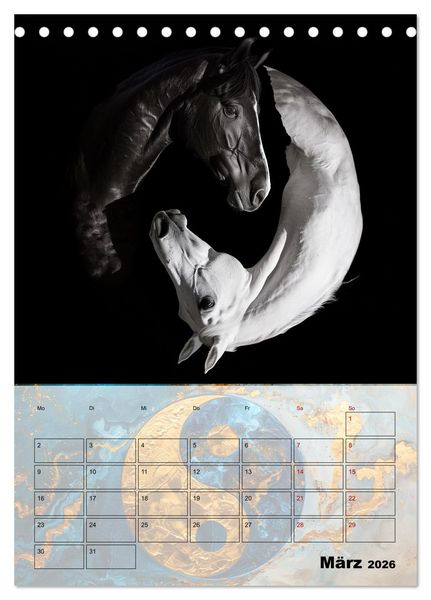 Produktbild: Sei das Yin zu meinem Yang (Tischkalender 2026 DIN A5 hoch), CALVENDO Monatskalender