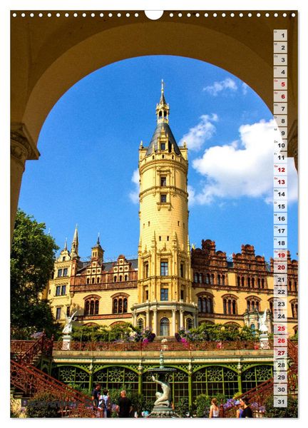 Produktbild: Schweriner Schloss - Impressionen aus Mecklenburg-Vorpommern (Wandkalender 2026 DIN A3 hoch), CALVENDO Monatskalender
