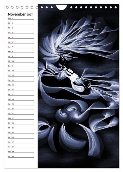 Produktbild: Textile Gewebekunst (Wandkalender 2027 DIN A4 hoch), CALVENDO Monatskalender