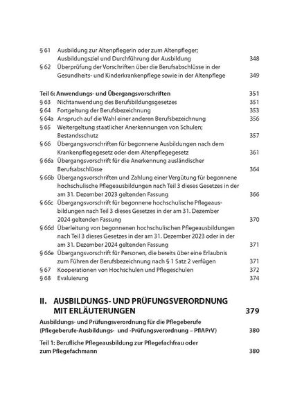 Produktbild: Pflegeberufegesetz und Ausbildungs- und Pr&uuml;fungsverordnung