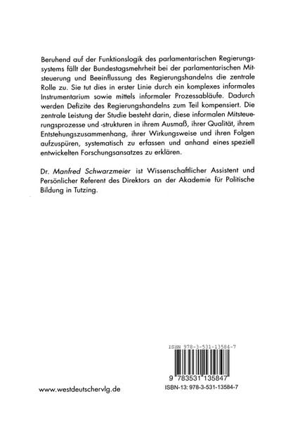 Produktbild: Parlamentarische Mitsteuerung