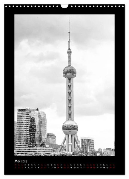 Produktbild: Shanghai zwischen Tradition und Business (Wandkalender 2026 DIN A3 hoch), CALVENDO Monatskalender