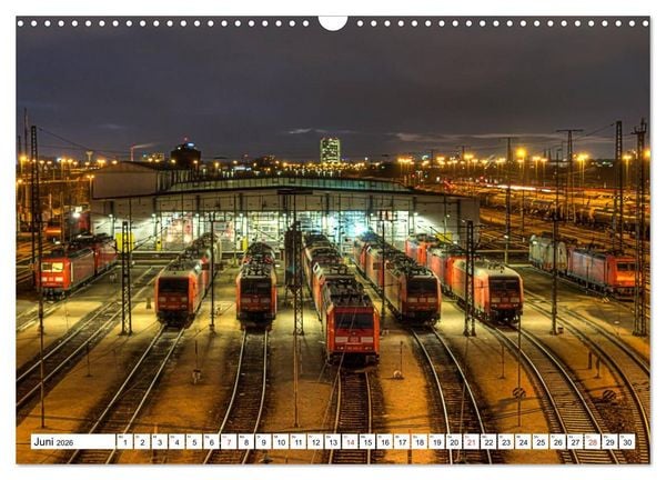 Produktbild: Mannheim bei Nacht - Impressionen aus der Quadratestadt (Wandkalender 2026 DIN A3 quer), CALVENDO Monatskalender
