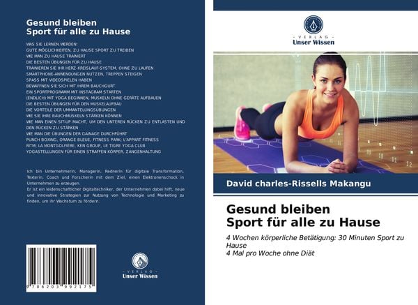 Gesund bleiben Sport für alle zu Hause, Taschenbuch von David Charles-Rissells Makangu, Verlag Unser Wissen, 9786203992175