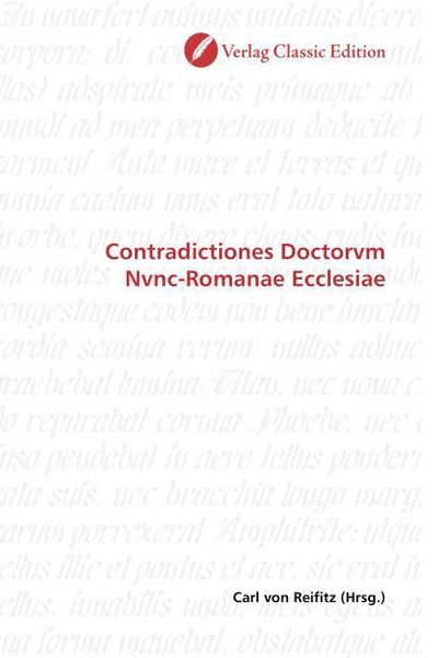 Produktbild: Contradictiones Doctorvm Nvnc-Romanae Ecclesiae