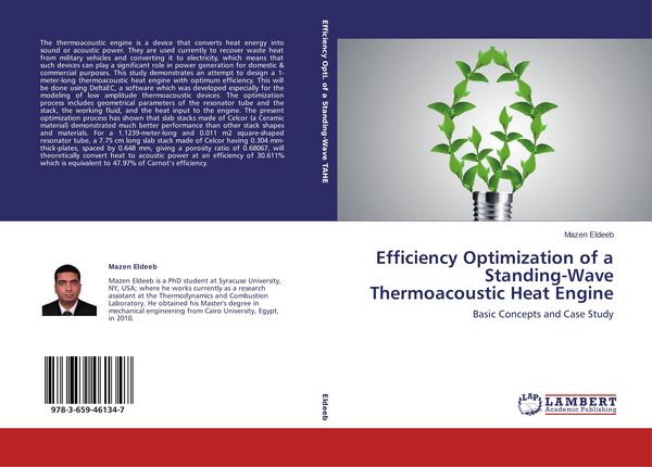Produktbild: Efficiency Optimization of a Standing-Wave Thermoacoustic Heat Engine