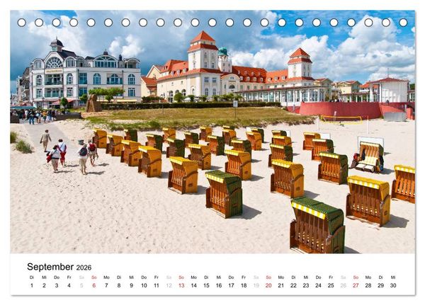 Produktbild: R&uuml;gen und Hiddensee (Tischkalender 2026 DIN A5 quer), CALVENDO Monatskalender