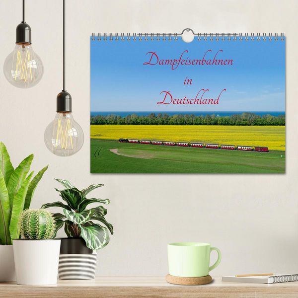 Produktbild: Dampfeisenbahnen in Deutschland (Wandkalender 2026 DIN A4 quer), CALVENDO Monatskalender