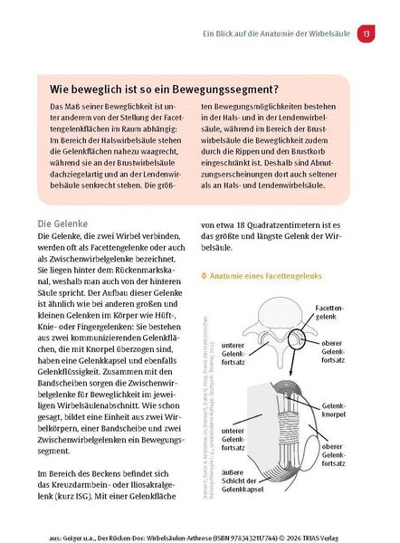 Produktbild: Der R&uuml;cken-Doc: Wirbels&auml;ulen-Arthrose
