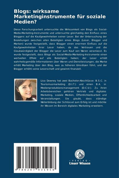 Produktbild: Blogs: wirksame Marketinginstrumente f&uuml;r soziale Medien?