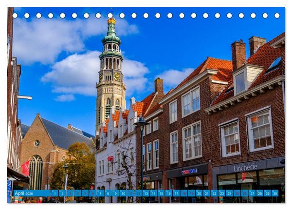 Produktbild: Ein Blick auf Middelburg in Zeeland (Tischkalender 2026 DIN A5 quer), CALVENDO Monatskalender