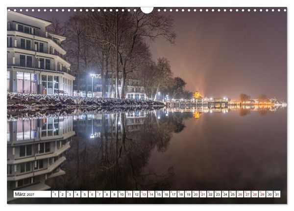 Produktbild: Waren M&uuml;ritz, nach Sonnenuntergang (Wandkalender 2027 DIN A3 quer), CALVENDO Monatskalender