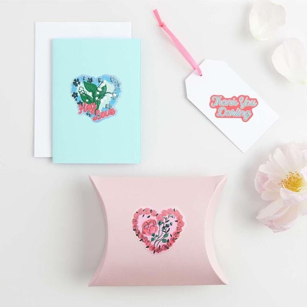 Produktbild: Sticker La vie en Rose, Herzen MIX, 100 Stk