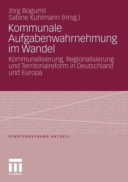Kommunale Aufgabenwahrnehmung im Wandel, Taschenbuch von , VS Verlag für Sozialwissenschaften, 9783531175577