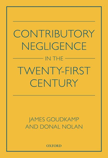 Produktbild: Contributory Negligence in the Twenty-First Century