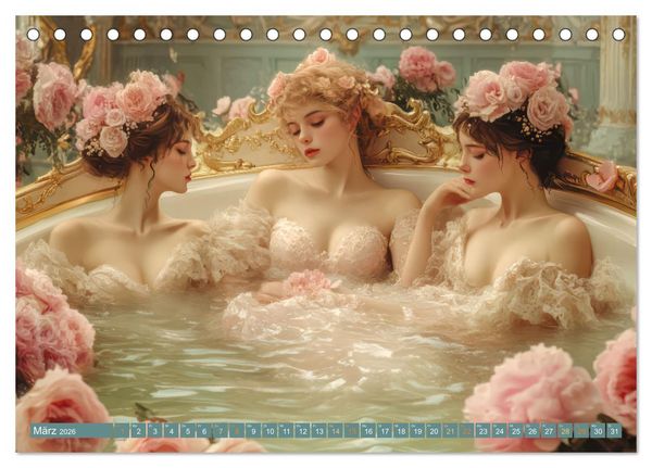 Produktbild: Barock und Rokoko - Malerische Werke (Tischkalender 2026 DIN A5 quer), CALVENDO Monatskalender