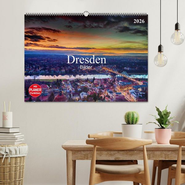 Produktbild: Dresden Bilder 2026 (Wandkalender 2026 DIN A2 quer), CALVENDO Monatskalender