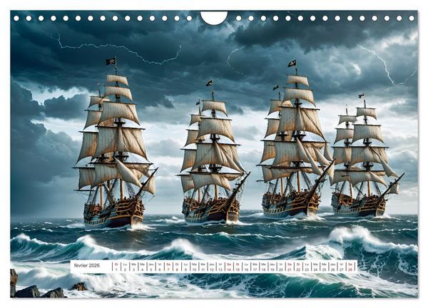 Produktbild: Les voiles et la mer (Calendrier mural 2026 DIN A4 vertical), CALVENDO calendrier mensuel