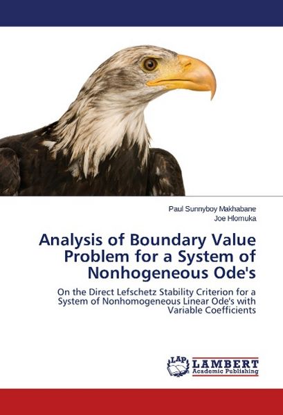 Produktbild: Makhabane, P: Analysis of Boundary Value Problem for a Syste