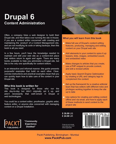 Produktbild: Drupal 6 Content Administration