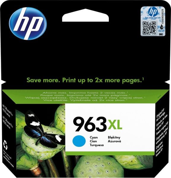 HP 963XL Druckerpatrone Original Cyan 3JA27AE Tinte