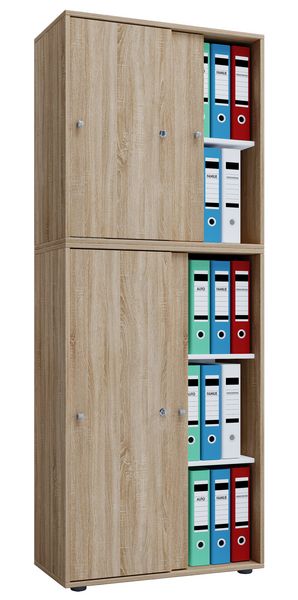 Produktbild: B&uuml;roschrank Aktenschrank Schiebet&uuml;ren Lona 5fach