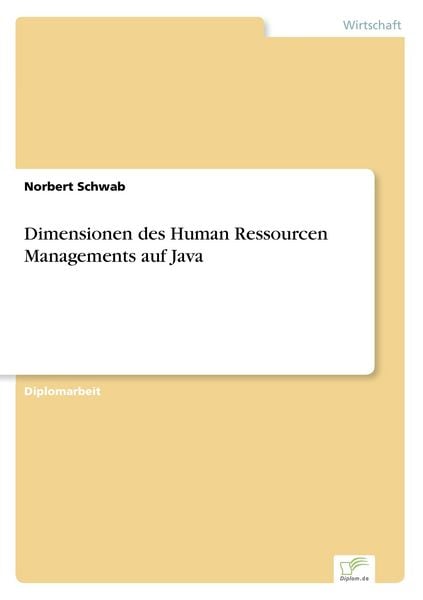 Produktbild: Dimensionen des Human Ressourcen Managements auf Java