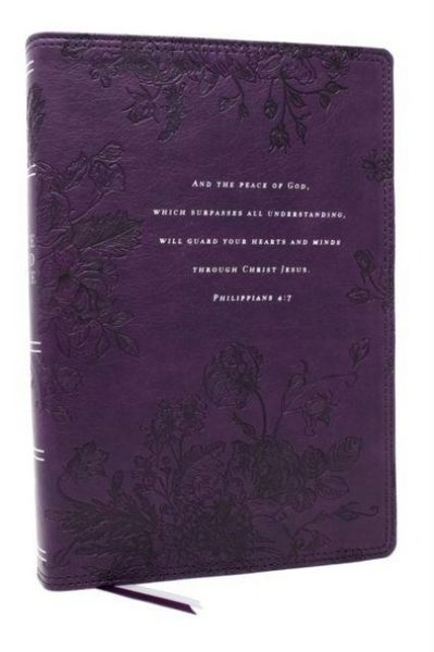 Produktbild: Peace of God Bible: Discover and Experience God's Shalom Throughout the Bible (NKJV, Purple Leathersoft, Red Letter, Comfort Print)