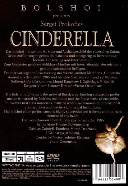 Produktbild: Bolshoi Theatre - Prokofiev - Cinderella