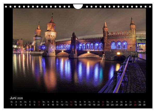 Produktbild: Berlin bei Nacht 2026 (Wandkalender 2026 DIN A4 quer), CALVENDO Monatskalender