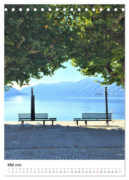Produktbild: Traumhafter Lago Maggiore (Tischkalender 2026 DIN A5 hoch), CALVENDO Monatskalender