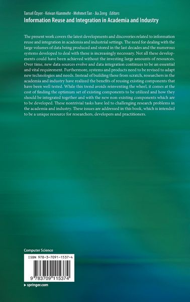 Produktbild: Information Reuse and Integration in Academia and Industry