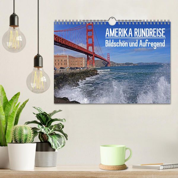 Produktbild: AMERIKA RUNDREISE Bildsch&ouml;n und Aufregend. Entdecke den S&uuml;dwesten der USA (Wandkalender 2026 DIN A4 quer), CALVENDO Monatskalender