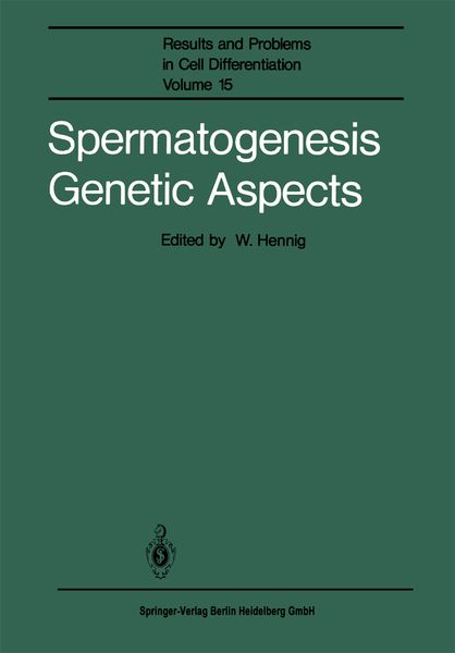 Produktbild: Spermatogenesis Genetic Aspects