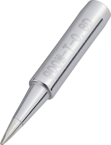 Produktbild: TOOLCRAFT T-0,8D L&ouml;tspitze Mei&szlig;elform Spitzen-Gr&ouml;&szlig;e 0.8 mm Spitzen-L&auml;nge 17 mm Inhalt 1 St.