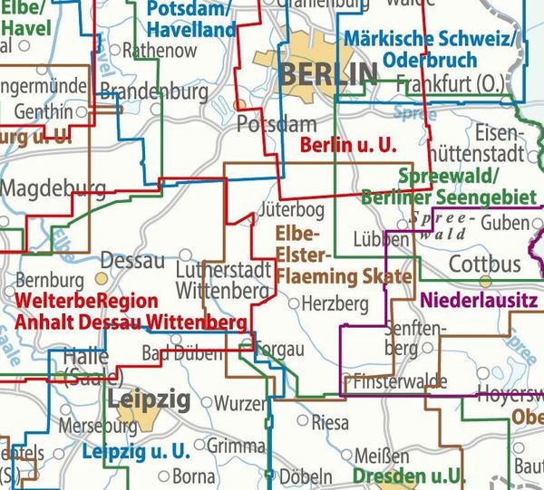 Produktbild: BVA ADFC Regionalkarte Elbe-Elster-Flaeming Skate 1:75.000