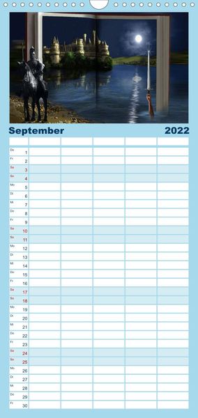 Produktbild: Familienplaner Mystische und romantische M&auml;rchenwelt Mausopardia (Wandkalender 2022 , 21 cm x 45 cm, hoch)