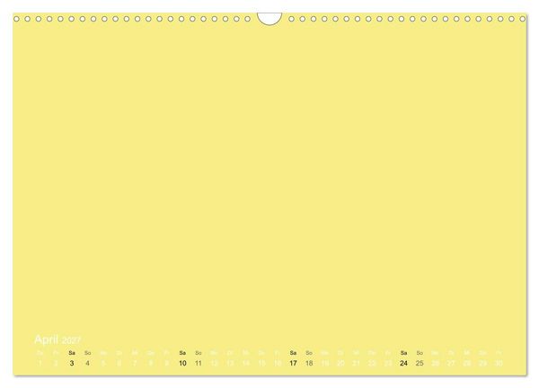 Produktbild: Bastelkalender - Gelb (Wandkalender 2027 DIN A3 quer), CALVENDO Monatskalender