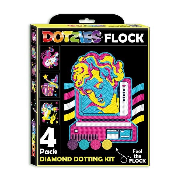 Produktbild: DOTZIES BY DIAMOND DOTZ - Diamond Painting Neon Retro Klassiker