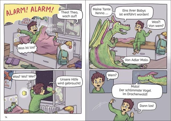 Produktbild: Lesel&ouml;wen Comics 1. Klasse - Entf&uuml;hrung im Drachenwald