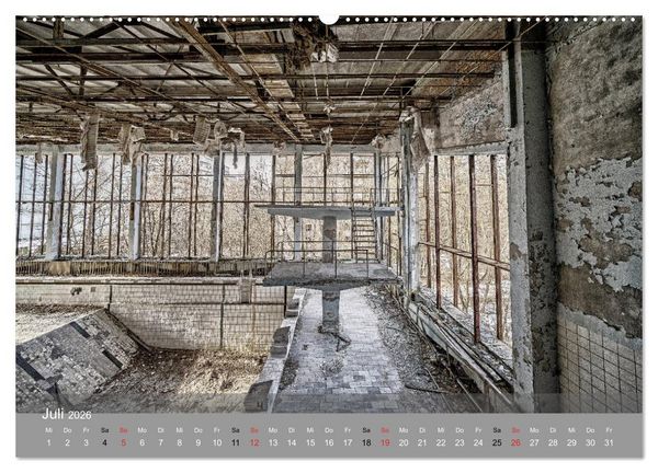 Produktbild: Tschernobyl - In der Sperrzone (hochwertiger Premium Wandkalender 2026 DIN A2 quer), Kunstdruck in Hochglanz