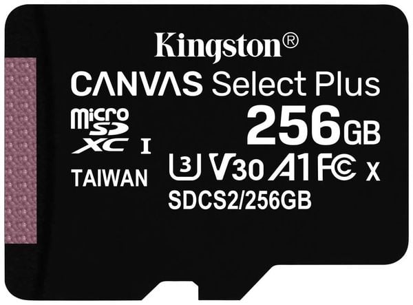 Kingston Canvas Select Plus microSDXC-Karte 256GB Class 10 UHS-I