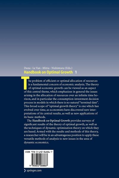Produktbild: Handbook on Optimal Growth 1