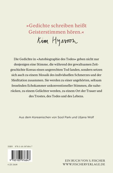 Produktbild: Autobiographie des Todes