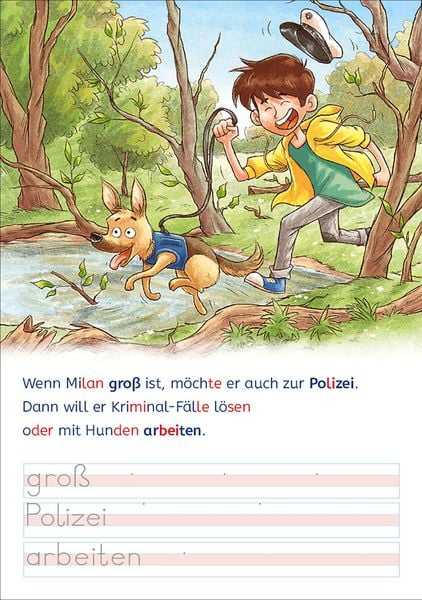 Produktbild: Lesel&ouml;wen - Lesen und schreiben lernen mit Spurrillen - Ein spannender Fall f&uuml;r die Polizei