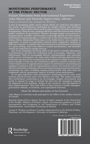 Produktbild: Monitoring Performance in the Public Sector