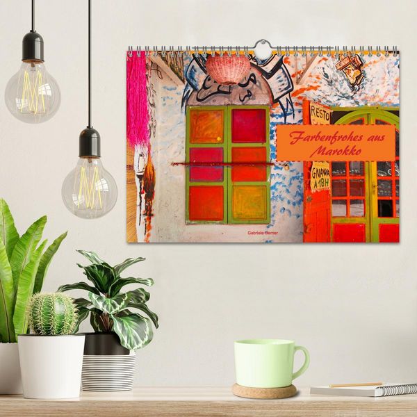 Produktbild: Farbenfrohes aus Marokko (Wandkalender 2026 DIN A4 quer), CALVENDO Monatskalender
