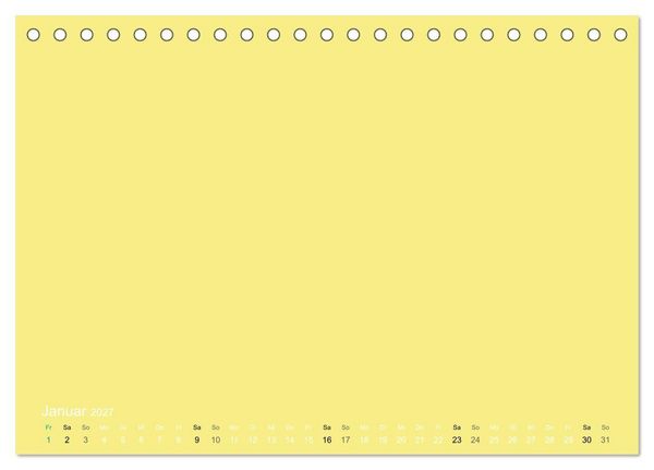 Produktbild: Bastelkalender - Gelb (Tischkalender 2027 DIN A5 quer), CALVENDO Monatskalender