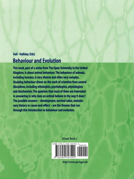 Produktbild: Behaviour and Evolution